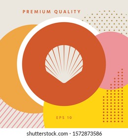 Shell symbol icon. Elements for your design
