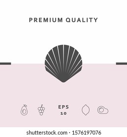 Shell symbol icon. Elements for your design