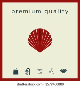 Shell symbol icon. Elements for your design