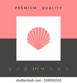 Shell symbol icon. Elements for your design