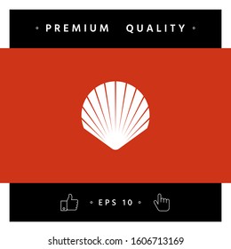 Shell symbol icon. Elements for your design