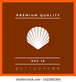 Shell symbol icon. Elements for your design