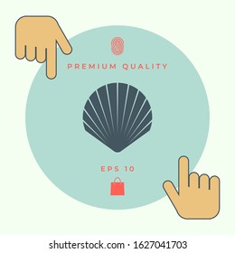 Shell symbol icon. Elements for your design