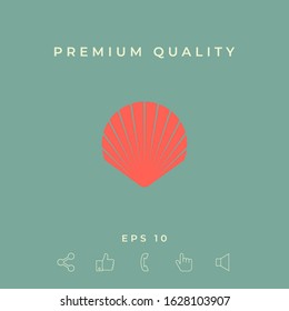 Shell symbol icon. Elements for your design