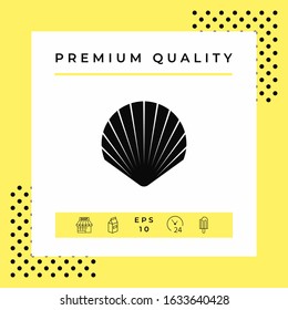 Shell symbol icon. Elements for your design