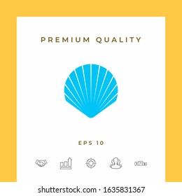 Shell symbol icon. Elements for your design