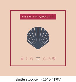 Shell symbol icon. Elements for your design