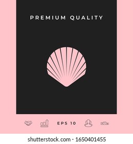 Shell symbol icon. Elements for your design