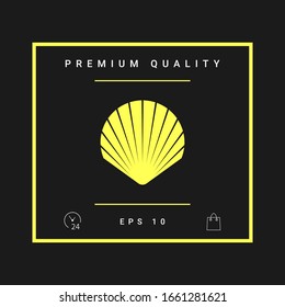 Shell symbol icon. Elements for your design