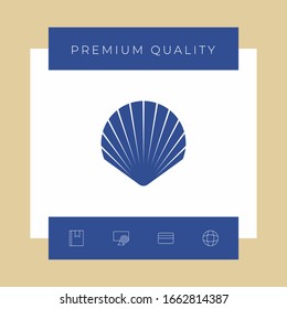 Shell symbol icon. Elements for your design