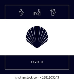 Shell symbol icon. Elements for your design