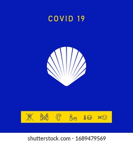 Shell symbol icon. Elements for your design