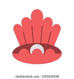 shell vector flat color icon 