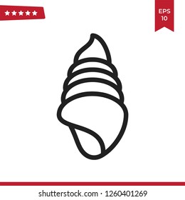 Shell vector icon
