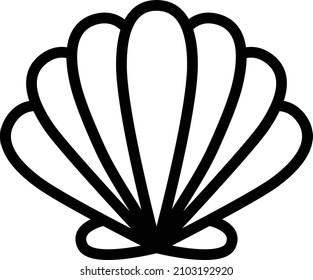 Shell Vector Icon Design Illustration