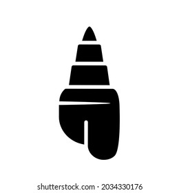 Shell-Vektorsymbol. Zeichen für Lebensmittelillustration. Ozeansymbol oder -logo.