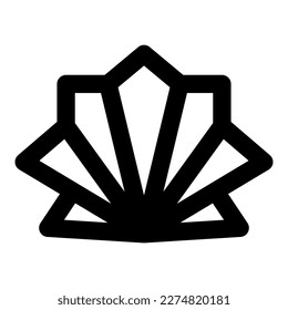 shell vector icon illustration asset