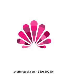 Shell vector icon illustration design template