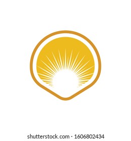 Shell vector icon illustration design template