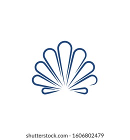 Shell vector icon illustration design template