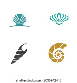 Shell vector icon illustration design template
