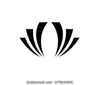Shell vector icon. Simple flat symbol on white background