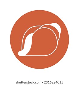 Shell Vector Icon with trendy background colors that can easily edit or modify

