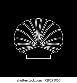 Shell white icon .