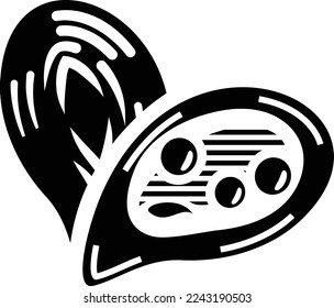 Shellfish concept, Molluscs or crustaceans vector icon design, Sea Food symbol, Underwater Animals sign, aquatic Common species stock illustration 