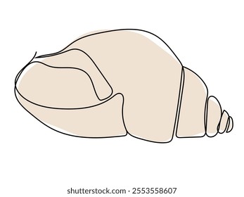 Shellfish in a continuous line pattern and can edit the lines later