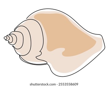 Shellfish in a continuous line pattern and can edit the lines later