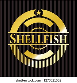 Shellfish gold emblem or badge