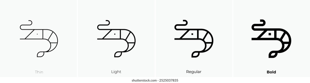 Muschelsymbol. Dünnes, helles Design im regulären und kühlen Stil, einzeln auf weißem Hintergrund