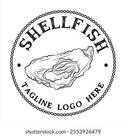 Shellfish logo, Fishing logo company design ideas, vector illustration