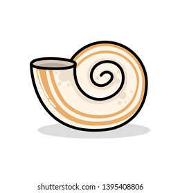 shellfish moon Seafood, beach, sea, vector icon 
