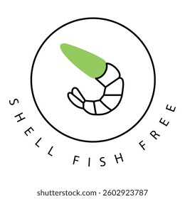 Shellfish Seafood Free Food Vector Symbol Icon design