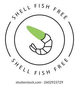 Shellfish Seafood Ocean Vector Icon design