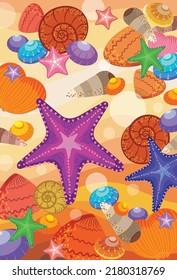 shellfish shell Background Abstract sand