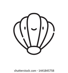 shellfish vector icon simple and modern flat symbol for web site