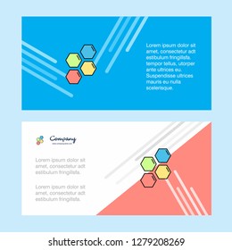 Shells  abstract corporate business banner template, horizontal advertising business banner.