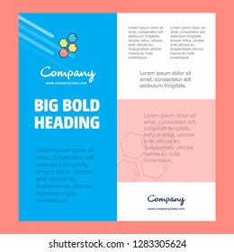 Shells  Business Company Poster Template. with place for text and images. vector background