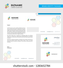 Shells  Business Letterhead, Envelope and visiting Card Design vector template