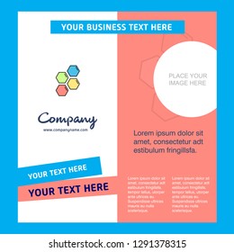 Shells  Company Brochure Template. Vector Busienss Template