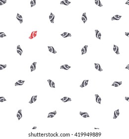 Shells fashion pattern. Sea texture seamless.