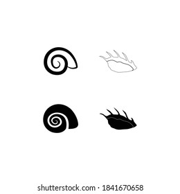 shells logo stock illustration design