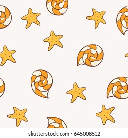 Shells star pattern.