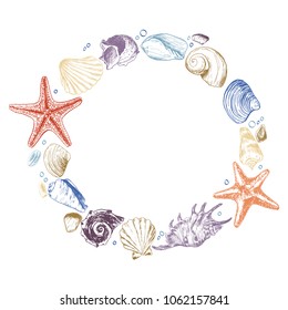 Shells & stones is a set of illustrations drawn by ink and pen. For your design, posters, postcards, invitations, menus, weddings and more. 