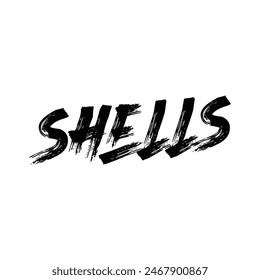shells text on white background.