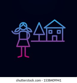 Shelter, adventure nolan icon. Simple thin line, outline vector of adventure icons for ui and ux, website or mobile application
