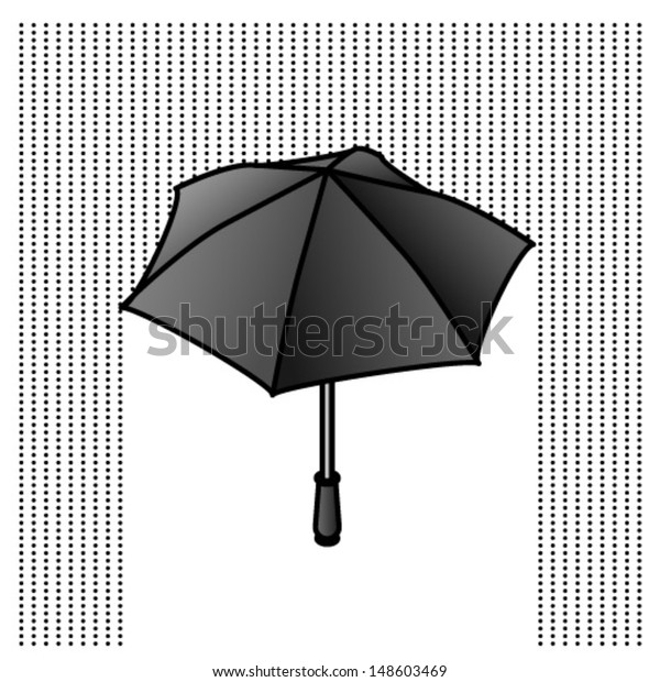 plain black umbrella